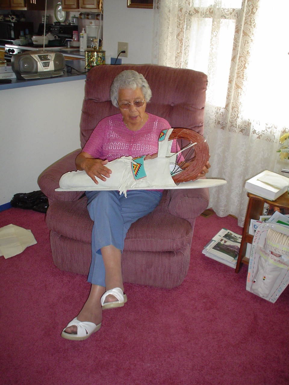 Ute lady with cradle board